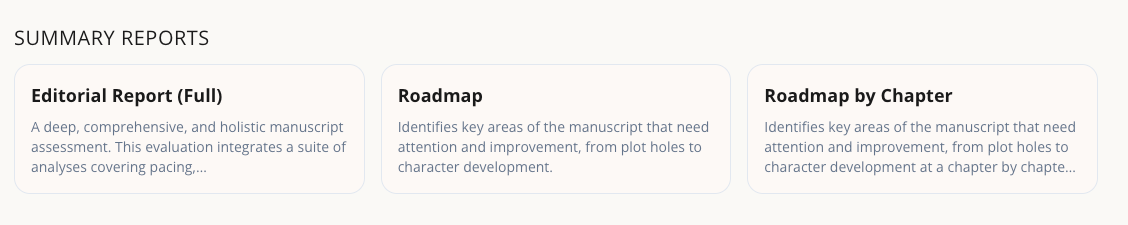 Summary Reports