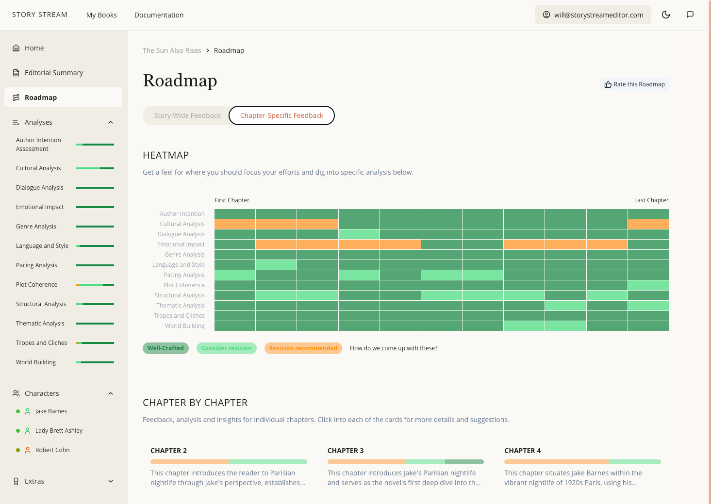 Roadmap Chapter-Specific Feedback